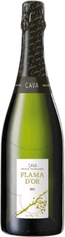 5,95 € Free Shipping | White sparkling Castell d'Or Flama d'Or Brut Young D.O. Cava Catalonia Spain Macabeo, Xarel·lo, Parellada Bottle 75 cl