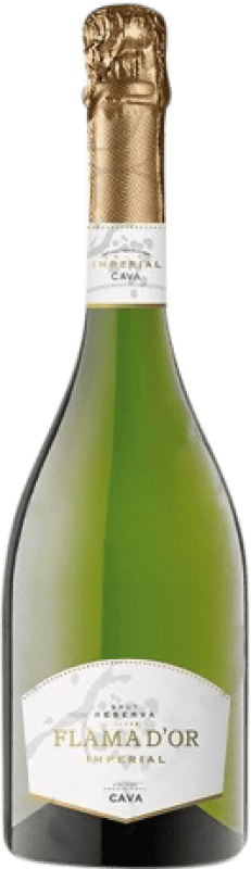 7,95 € 免费送货 | 白起泡酒 Castell d'Or Flama d'Or Imperial 香槟 预订 D.O. Cava 加泰罗尼亚 西班牙 Macabeo, Xarel·lo, Chardonnay, Parellada 瓶子 75 cl