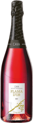 5,95 € Free Shipping | Rosé sparkling Castell d'Or Flama Brut Reserve D.O. Cava Catalonia Spain Trepat Bottle 75 cl