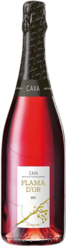 5,95 € Envio grátis | Espumante rosé Castell d'Or Flama Brut Reserva D.O. Cava Catalunha Espanha Trepat Garrafa 75 cl