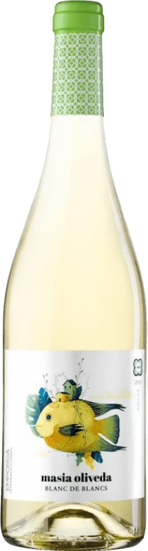 6,95 € Envío gratis | Vino blanco Oliveda Masia Joven D.O. Empordà Cataluña España Macabeo, Chardonnay Botella 75 cl