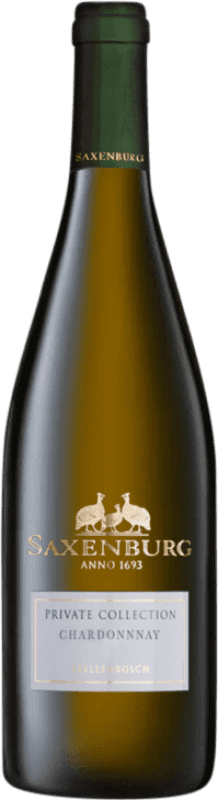 27,95 € Free Shipping | White wine Saxenburg Private Collection Aged I.G. Stellenbosch Stellenbosch South Africa Chardonnay Bottle 75 cl