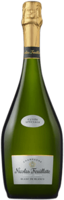 35,95 € 送料無料 | 白スパークリングワイン Nicolas Feuillatte Cuvée Speciale Blanc de Blancs A.O.C. Champagne シャンパン フランス Chardonnay ボトル 75 cl