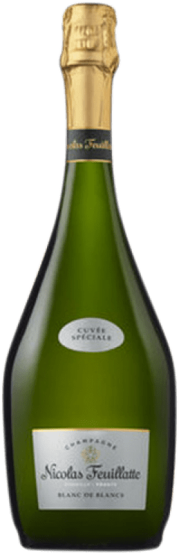 35,95 € Envio grátis | Espumante branco Nicolas Feuillatte Cuvée Speciale Blanc de Blancs A.O.C. Champagne Champagne França Chardonnay Garrafa 75 cl