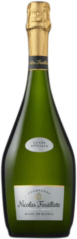 35,95 € Free Shipping | White sparkling Nicolas Feuillatte Cuvée Speciale Blanc de Blancs A.O.C. Champagne Champagne France Chardonnay Bottle 75 cl