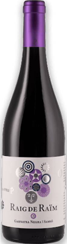 8,95 € Free Shipping | Red wine Piñol Raig de Raïm Aged D.O. Terra Alta Catalonia Spain Merlot, Syrah, Grenache, Mazuelo, Carignan Bottle 75 cl