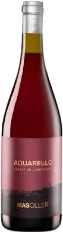 9,95 € Kostenloser Versand | Rosé-Wein Mas Oller Aquarel·lo Jung D.O. Empordà Katalonien Spanien Syrah, Grenache Flasche 75 cl