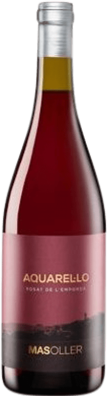 10,95 € Spedizione Gratuita | Vino Rosato Mas Oller Aquarel·lo Giovane D.O. Empordà Catalogna Spagna Syrah, Garnacha — Grenache Bottiglia 75 cl