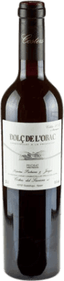 58,95 € Бесплатная доставка | Крепленое вино Costers del Siurana Dolç de l'Obac сладкий D.O.Ca. Priorat Каталония Испания Syrah, Grenache, Cabernet Sauvignon бутылка Medium 50 cl