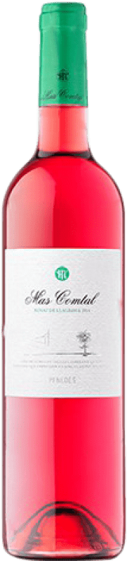 8,95 € 免费送货 | 玫瑰酒 Mas Comtal 年轻的 D.O. Penedès 加泰罗尼亚 西班牙 Merlot 瓶子 75 cl