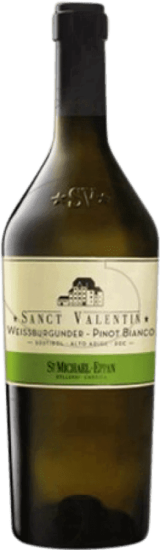 24,95 € Envío gratis | Vino blanco St. Michael-Eppan Sanct Valentin Crianza D.O.C. Italia Italia Pinot Blanco Botella 75 cl