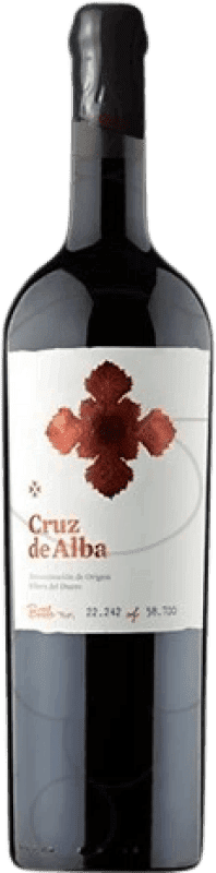57,95 € Бесплатная доставка | Красное вино Cruz de Alba старения D.O. Ribera del Duero Кастилия-Леон Испания Tempranillo Бутылка Иеровоам-Двойной Магнум 3 L