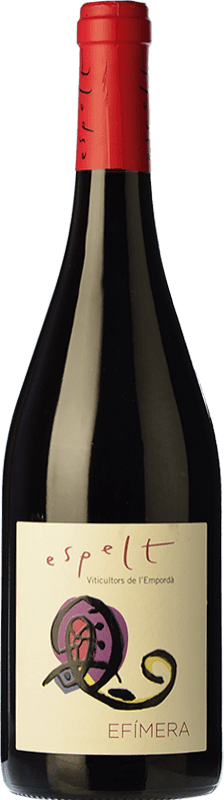 10,95 € Envío gratis | Vino Tinto Espelt Efímera Joven D.O. Empordà Cataluña España Garnacha 75 cl