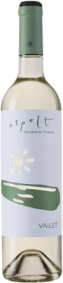 8,95 € 免费送货 | 白酒 Espelt Vailet 年轻的 D.O. Empordà 加泰罗尼亚 西班牙 Grenache White, Macabeo 瓶子 75 cl