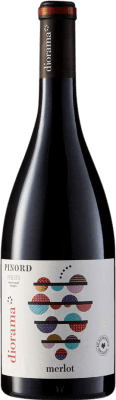 10,95 € Envio grátis | Vinho tinto Pinord Diorama Crianza D.O. Penedès Catalunha Espanha Merlot Garrafa 75 cl