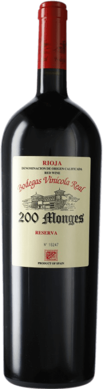 119,95 € Envoi gratuit | Vin Rouge Vinícola Real 200 Monges Réserve D.O.Ca. Rioja La Rioja Espagne Tempranillo, Garnacha — Grenache, Graciano Bouteille Magnum 1,5 L