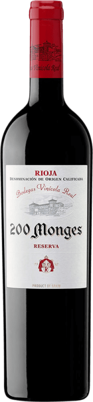 119,95 € 送料無料 | 赤ワイン Vinícola Real 200 Monges レセルバ D.O.Ca. Rioja ラ・リオハ スペイン Tempranillo — テンプラニーリョ, Garnacha — グルナッシュ, Graciano — グラシアーノ マグナムボトル 1,5 L