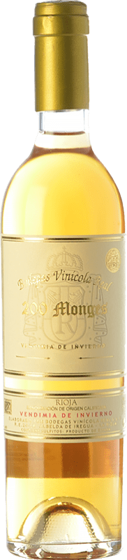 52,95 € Envio grátis | Vinho fortificado Vinícola Real 200 Monges Vendimia de Invierno D.O.Ca. Rioja La Rioja Espanha Malvasía, Macabeo Meia Garrafa 37 cl