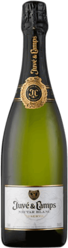 12,95 € Envío gratis | Espumoso Blanco Juvé y Camps Nectar Dulce Reserva D.O. Cava Cataluña España Macabeo, Xarel·lo, Parellada 75 cl