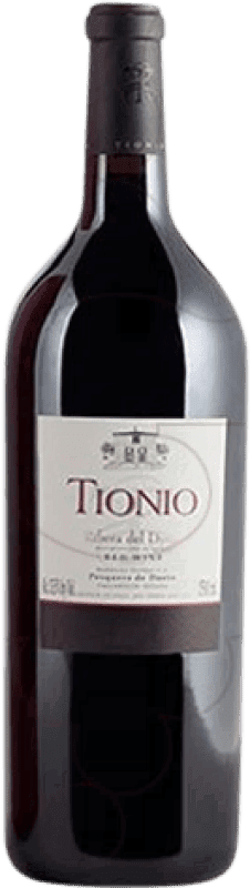 37,95 € Spedizione Gratuita | Vino rosso Tionio Crianza D.O. Ribera del Duero Castilla y León Spagna Tempranillo Bottiglia Magnum 1,5 L