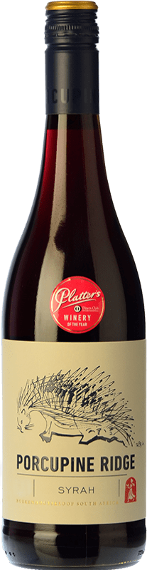13,95 € Бесплатная доставка | Красное вино Boekenhoutskloof Porcupine Ridge старения Южная Африка Syrah бутылка 75 cl