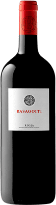 19,95 € Kostenloser Versand | Rotwein Basagoiti Alterung D.O.Ca. Rioja La Rioja Spanien Tempranillo Magnum-Flasche 1,5 L