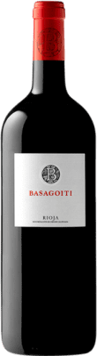 19,95 € Spedizione Gratuita | Vino rosso Basagoiti Crianza D.O.Ca. Rioja La Rioja Spagna Tempranillo Bottiglia Magnum 1,5 L