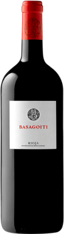 21,95 € 送料無料 | 赤ワイン Basagoiti Crianza — クリアンサ D.O.Ca. Rioja ラ・リオハ スペイン Tempranillo — テンプラニーリョ マグナムボトル 1,5 L