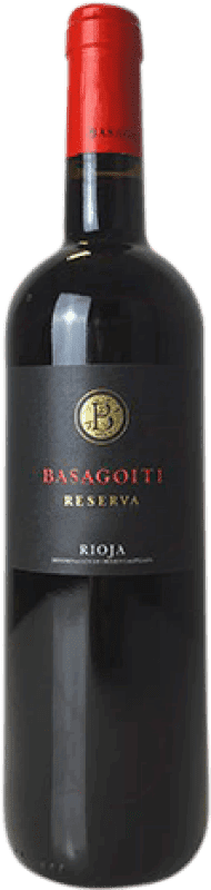 17,95 € Spedizione Gratuita | Vino Rosso Basagoiti Riserva D.O.Ca. Rioja La Rioja Spagna Tempranillo, Garnacha — Grenache, Graciano 75 cl