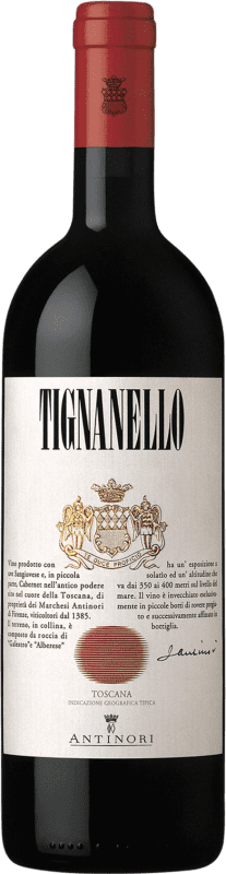 189,95 € Envío gratis | Vino Tinto Antinori Tignanello D.O.C. Italia Toscana Italia Cabernet Sauvignon, Sangiovese, Cabernet Franc 75 cl