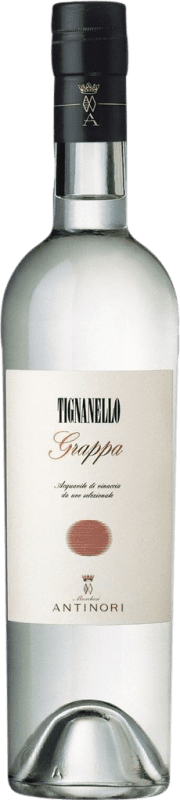 68,95 € Envio grátis | Aguardente Grappa Antinori Tignanello Itália Garrafa Medium 50 cl