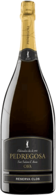 28,95 € Free Shipping | White Sparkling Wine Pedregosa Clos Brut Nature Reserve — Aged D.O. Cava Catalonia Spain Macabeo, Xarel·lo, Parellada Magnum Bottle 1,5 L