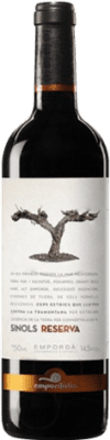 14,95 € Spedizione Gratuita | Vino rosso Empordàlia Sinols Riserva D.O. Empordà Catalogna Spagna Bottiglia 75 cl
