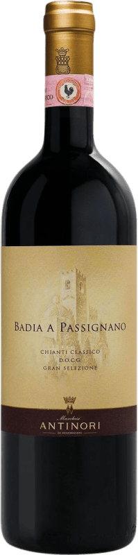 71,95 € Spedizione Gratuita | Vino rosso Badia a Passignano Antinori D.O.C.G. Chianti Toscana Italia Sangiovese Bottiglia 75 cl