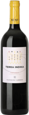 9,95 € Free Shipping | Red wine Mas Pòlit Terra Indika Crianza D.O. Empordà Catalonia Spain Grenache Bottle 75 cl