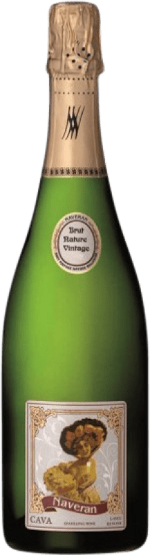 17,95 € Free Shipping | White Sparkling Wine Naveran Brut Nature Vintage Reserve — Aged D.O. Cava Catalonia Spain Macabeo, Xarel·lo, Chardonnay, Parellada Bottle 75 cl