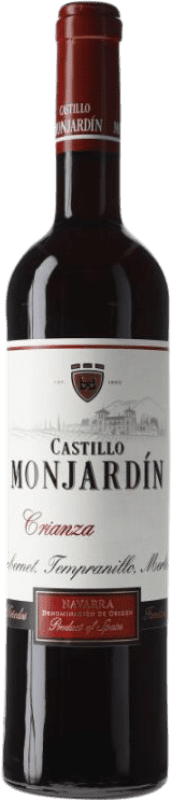 8,95 € Envoi gratuit | Vin rouge Castillo de Monjardín Crianza D.O. Navarra Navarre Espagne Tempranillo, Merlot, Cabernet Sauvignon Bouteille 75 cl