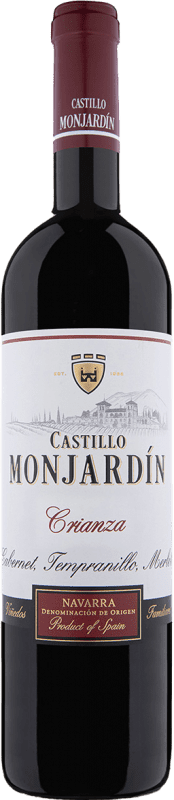 8,95 € Envoi gratuit | Vin Rouge Castillo de Monjardín Crianza D.O. Navarra Navarre Espagne Tempranillo, Merlot, Cabernet Sauvignon 75 cl