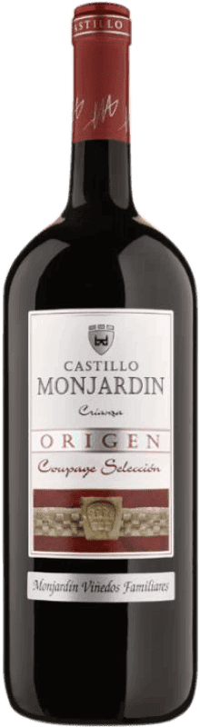 23,95 € Free Shipping | Red wine Castillo de Monjardín Aged D.O. Navarra Navarre Spain Tempranillo, Merlot, Cabernet Sauvignon Jéroboam Bottle-Double Magnum 3 L