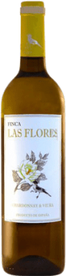 7,95 € Kostenloser Versand | Weißwein Castillo de Monjardín Finca las Flores Jung D.O. Navarra Navarra Spanien Macabeo, Chardonnay Flasche 75 cl