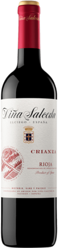 12,95 € Free Shipping | Red Wine Viña Salceda Crianza — Aged D.O.Ca. Rioja Basque Country Spain Tempranillo, Graciano, Mazuelo Bottle 75 cl