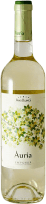 10,95 € Spedizione Gratuita | Vino bianco Mas Llunes Àuria Giovane D.O. Empordà Catalogna Spagna Moscato Bottiglia 75 cl
