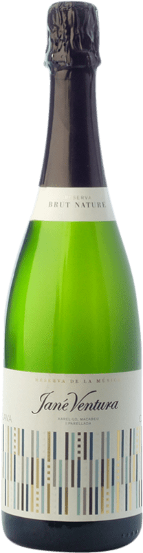 13,95 € Envío gratis | Espumoso blanco Jané Ventura Música Brut Nature Reserva D.O. Cava Cataluña España Macabeo, Xarel·lo, Parellada Botella 75 cl