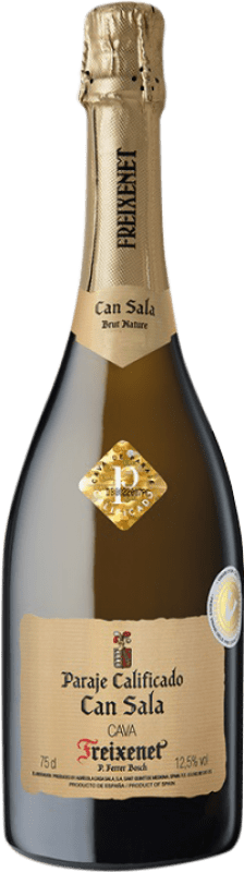 78,95 € Бесплатная доставка | Белое игристое вино Freixenet Casa Sala Brut Nature — Брют Натюр Vintage Гран Резерва D.O. Cava Каталония Испания Macabeo — Макабео, Xarel·lo — Шарелло, Parellada — Парельяда Бутылка 75 cl