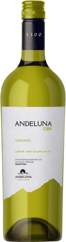 14,95 € Бесплатная доставка | Белое вино Andeluna 1300 Молодой Аргентина Torrontés бутылка 75 cl