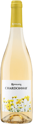 10,95 € Envio grátis | Vinho branco Rovellats Jovem D.O. Penedès Catalunha Espanha Chardonnay Garrafa 75 cl