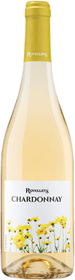 9,95 € Envío gratis | Vino blanco Rovellats Joven D.O. Penedès Cataluña España Chardonnay Botella 75 cl