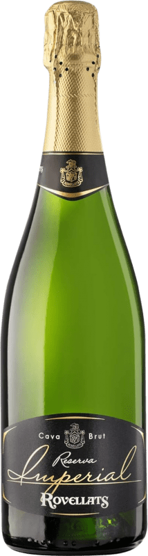 19,95 € Envio grátis | Espumante branco Rovellats Imperial Selecció Tinars Brut Reserva D.O. Cava Catalunha Espanha Macabeo, Xarel·lo, Parellada Garrafa 75 cl