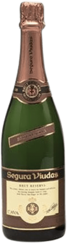 59,95 € 免费送货 | 白起泡酒 Segura Viudas 香槟 预订 D.O. Cava 加泰罗尼亚 西班牙 Macabeo, Xarel·lo, Parellada 瓶子 Jéroboam-双Magnum 3 L