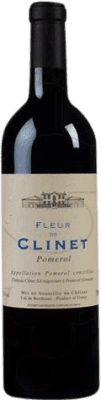 46,95 € Spedizione Gratuita | Vino rosso Château Clinet Fleur de Clinet Crianza A.O.C. Bordeaux Francia Merlot, Cabernet Franc Bottiglia 75 cl